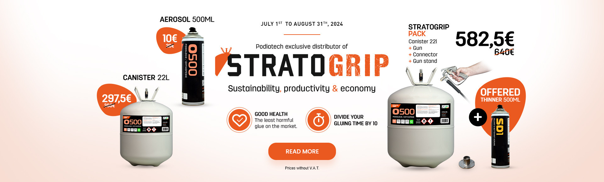 Offer stratogrip glue from 01/07 to 31/08/2024